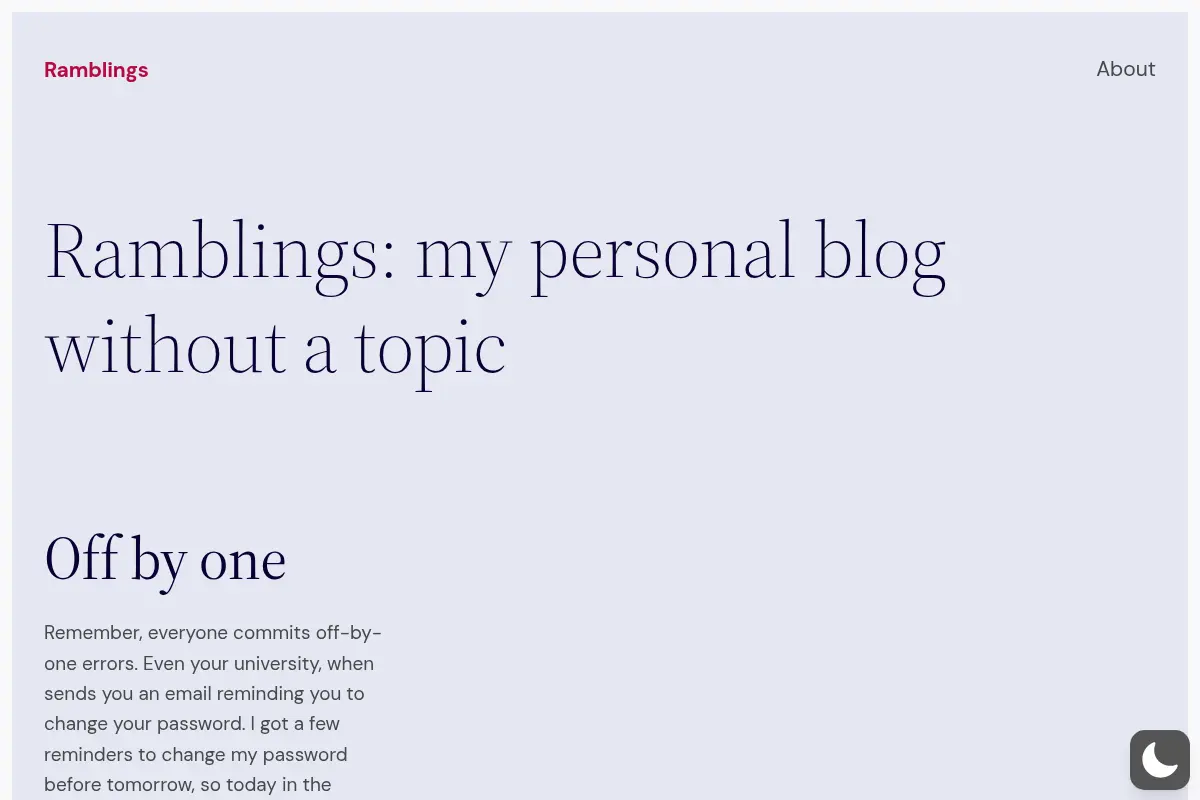 Ramblings