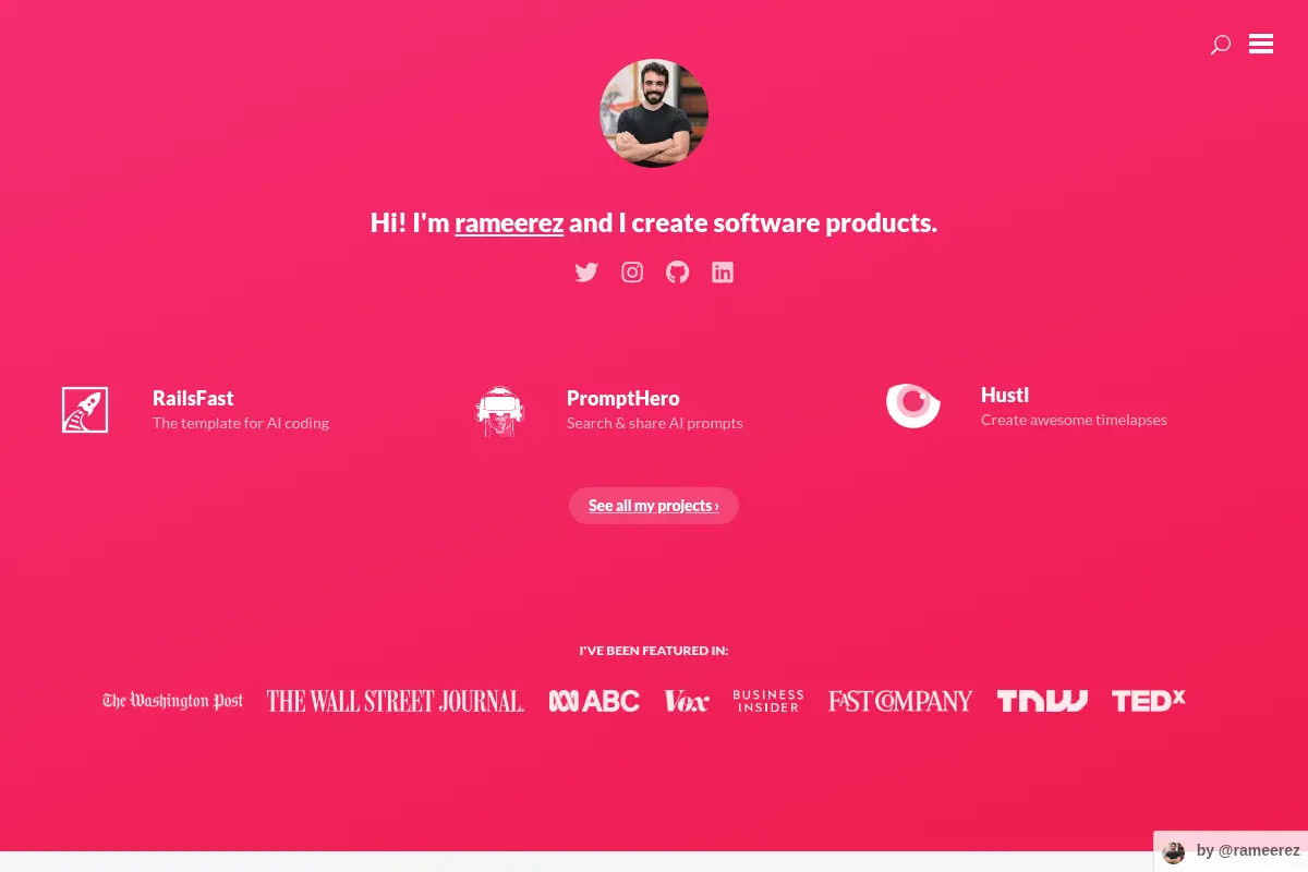 Rameerez's Software Projects