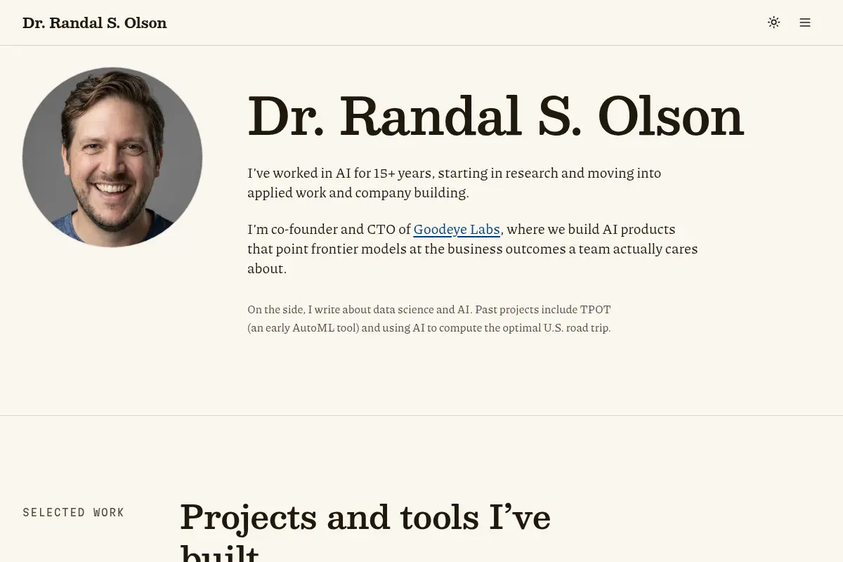 Dr. Randal S. Olson