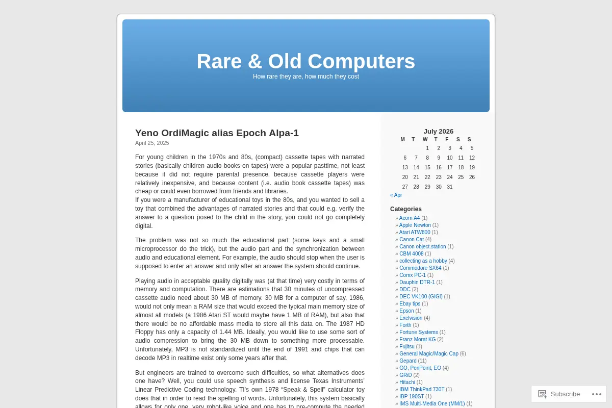 Rare & Old Computers