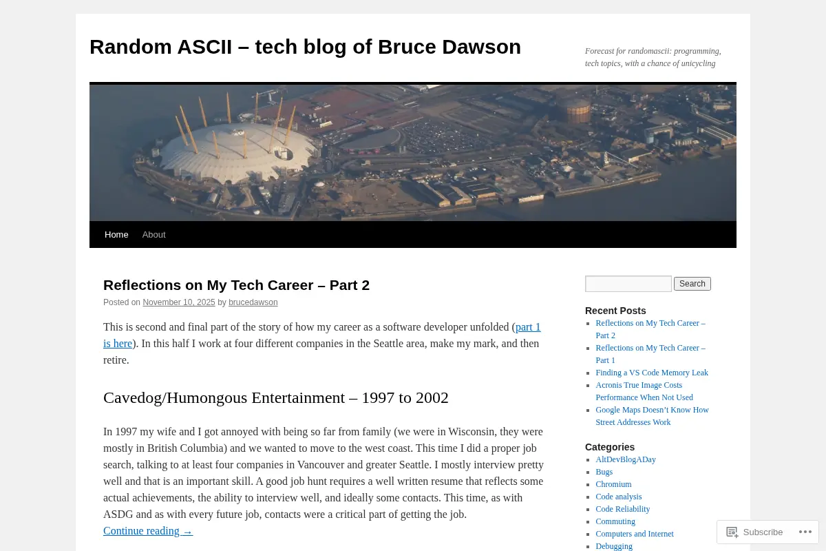 Random ASCII – tech blog of Bruce Dawson
