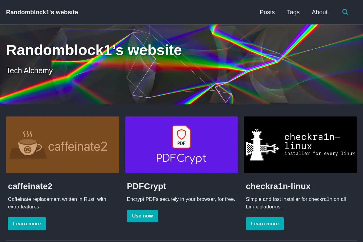 Randomblock1's website
