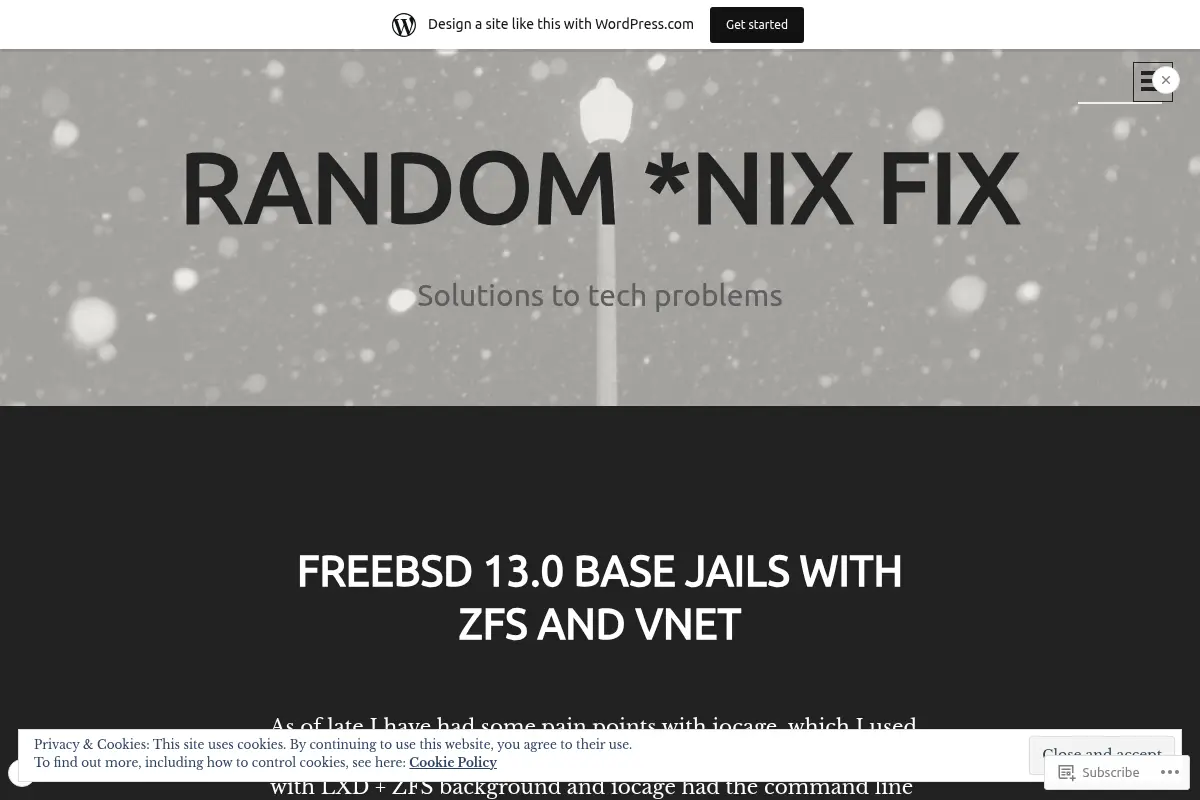Random *NIX Fix