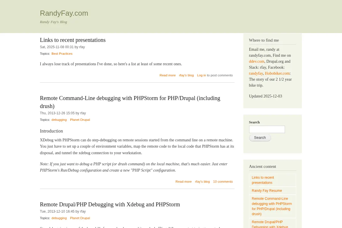 Randy Fay's Blog
