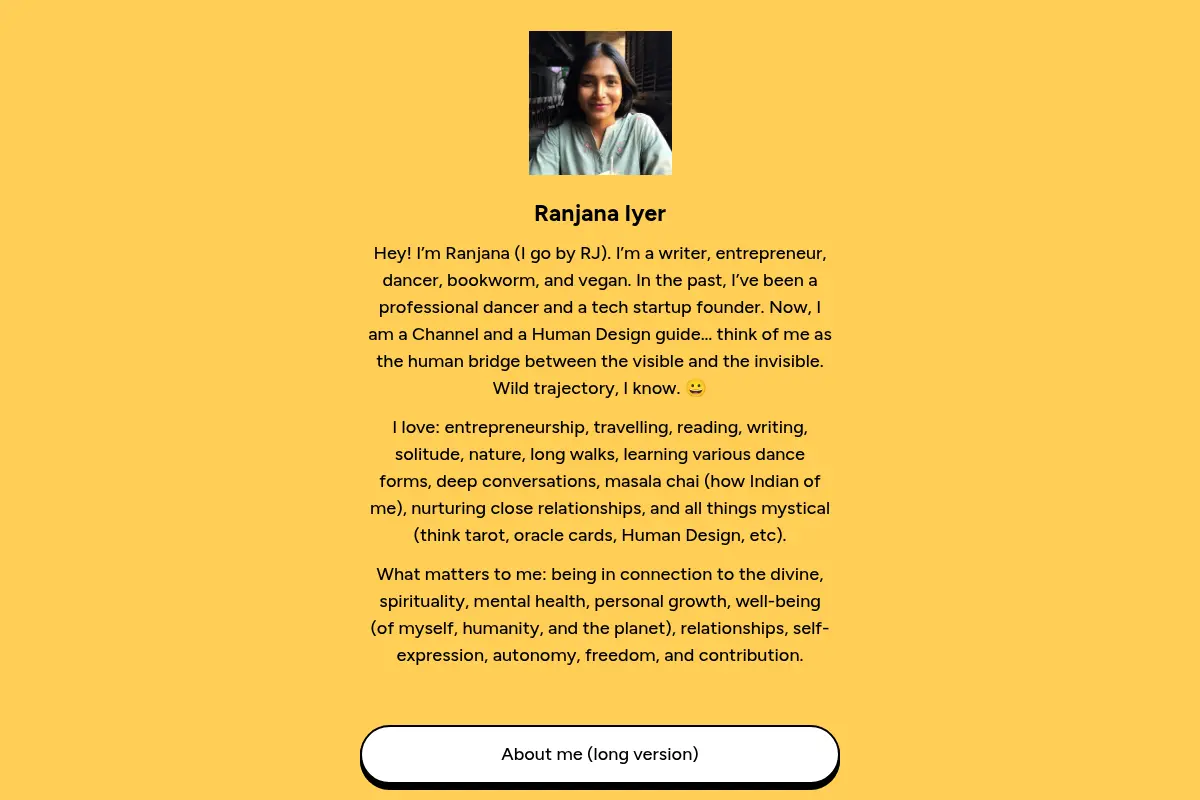 Ranjana Iyer — Personal blog of Ranjana TN