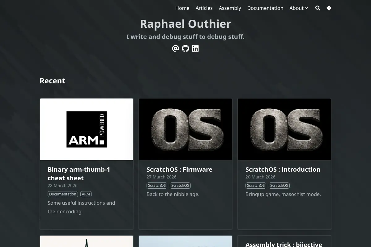 Raphael Outhier's Blog