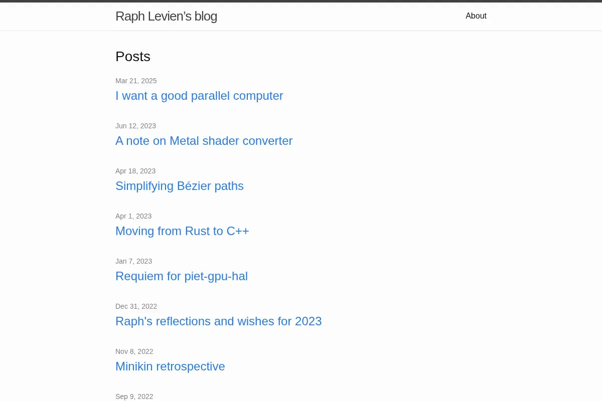 Raph Levien’s blog