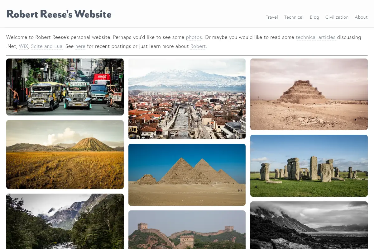 Robert Reese's Website