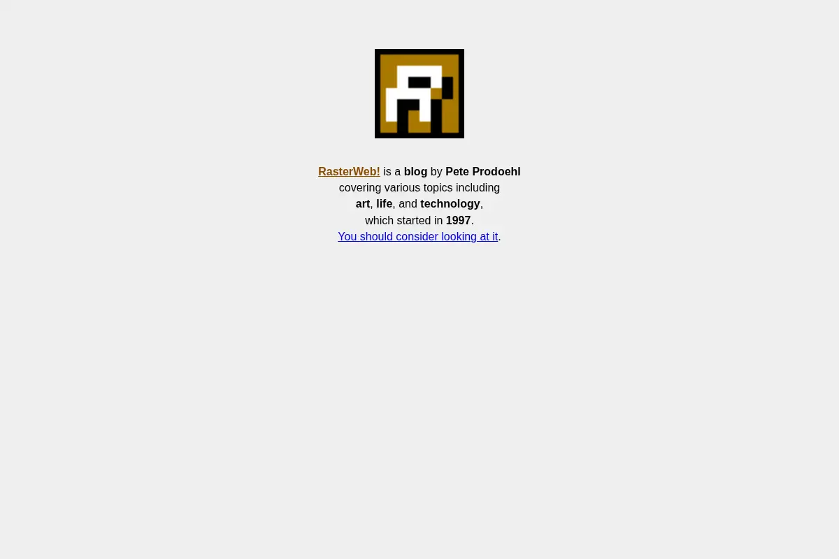RasterWeb!