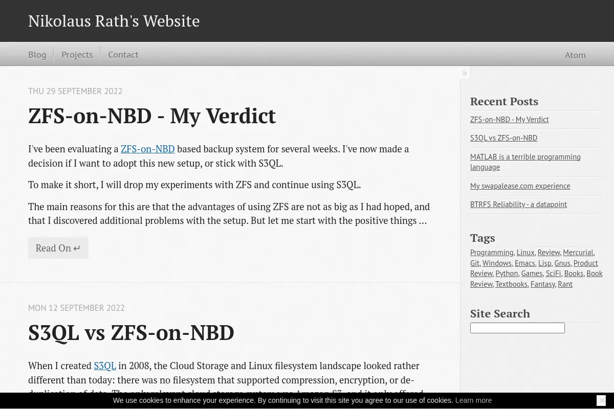 Nikolaus Rath's Website