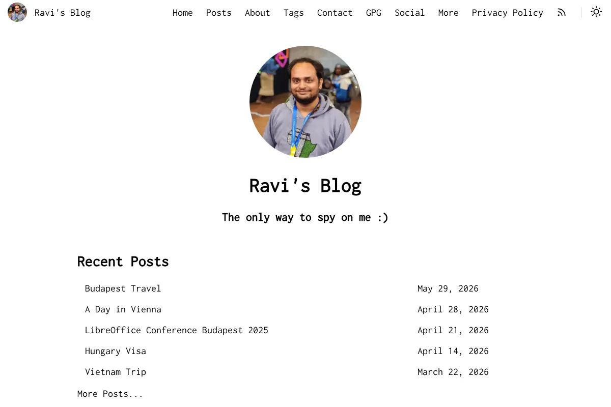 Ravi's Blog