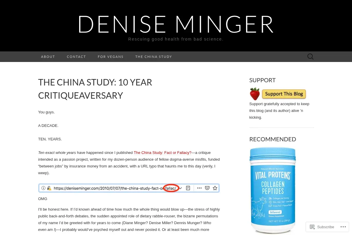 Denise Minger | Rescuing good health from bad science.