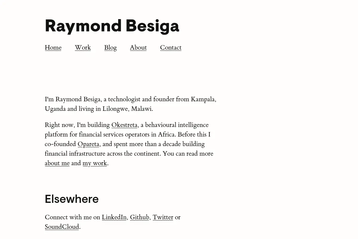 Raymond Besiga | Ideas, research and everything in between. A garden.