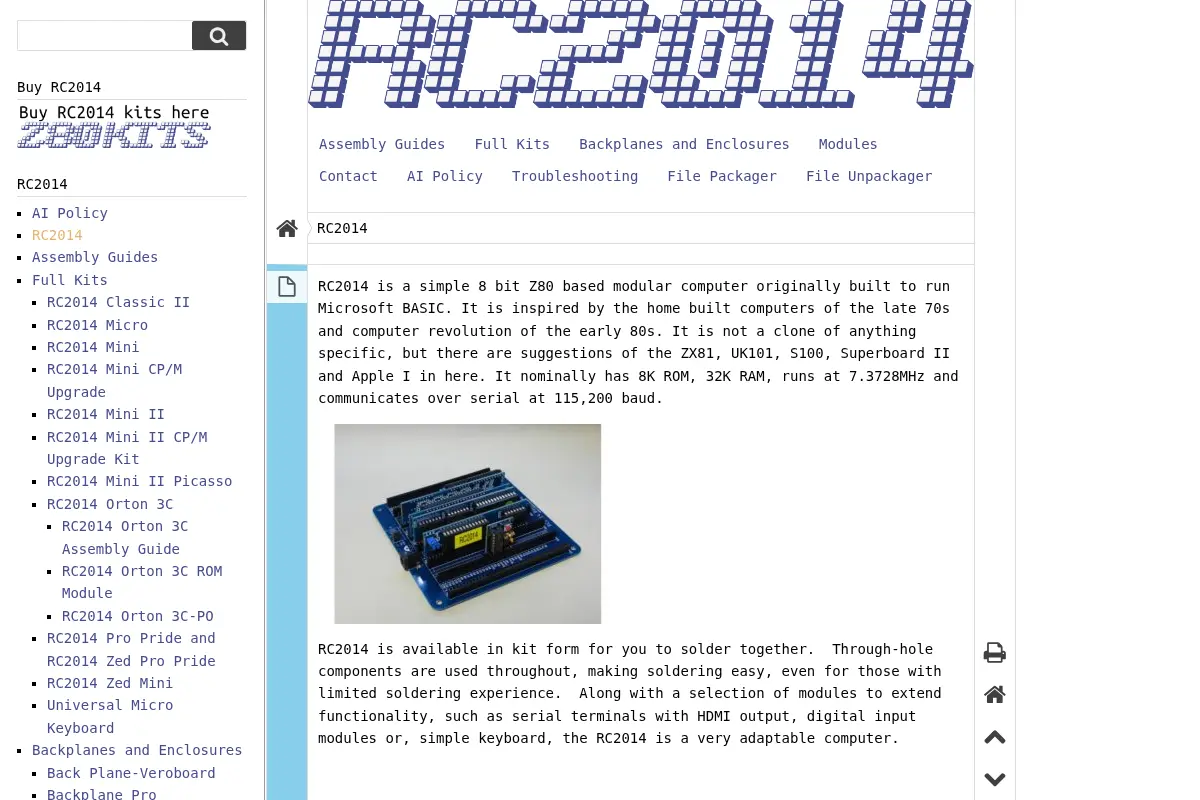 RC2014 - Homebrew Z80 Computer
