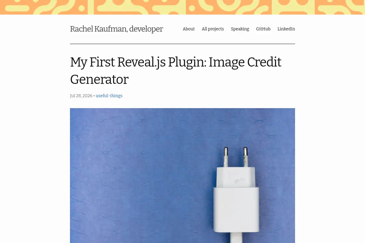 Rachel Kaufman, developer