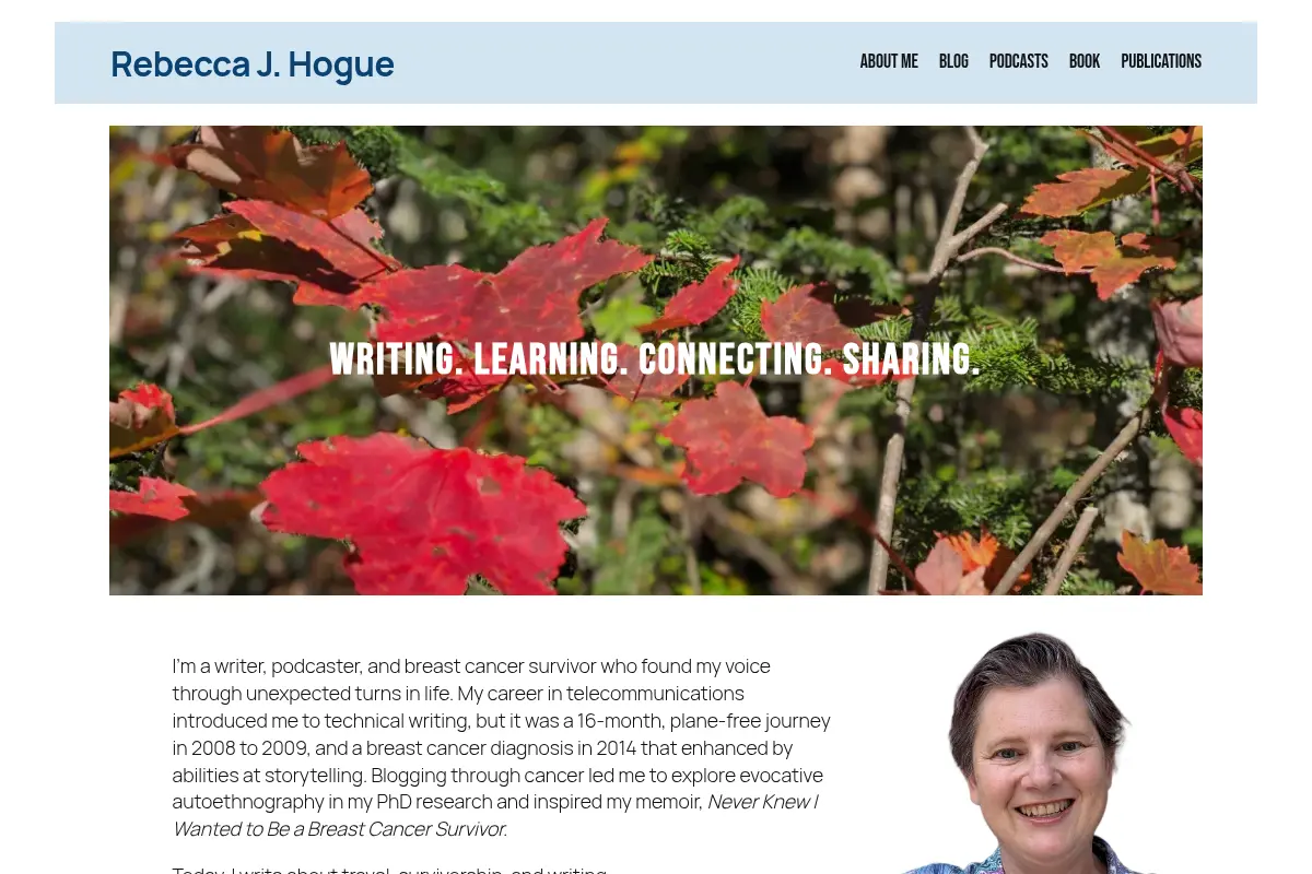 Rebecca J. Hogue – Writer & Podcaster