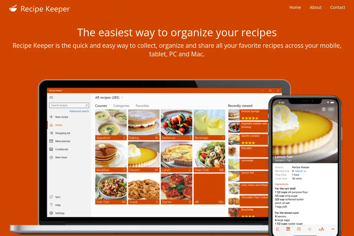 Recipe Keeper App for iPhone, iPad, Android, Windows and Mac