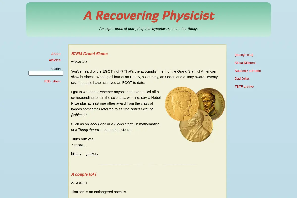 A Recovering Physicist