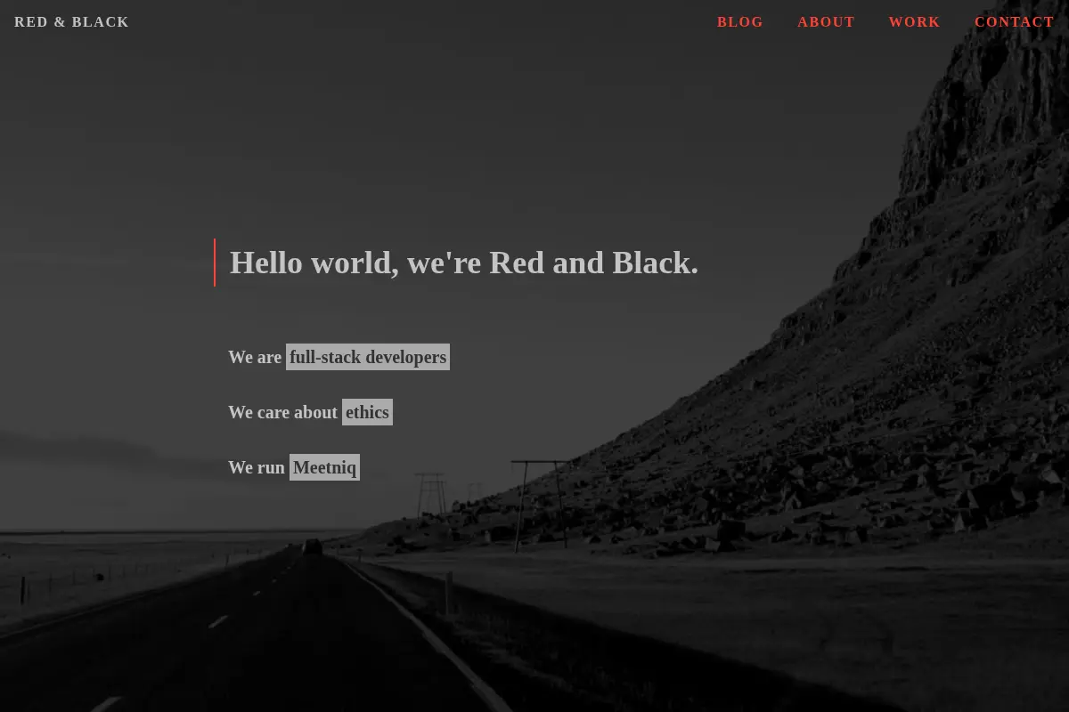 Red & Black