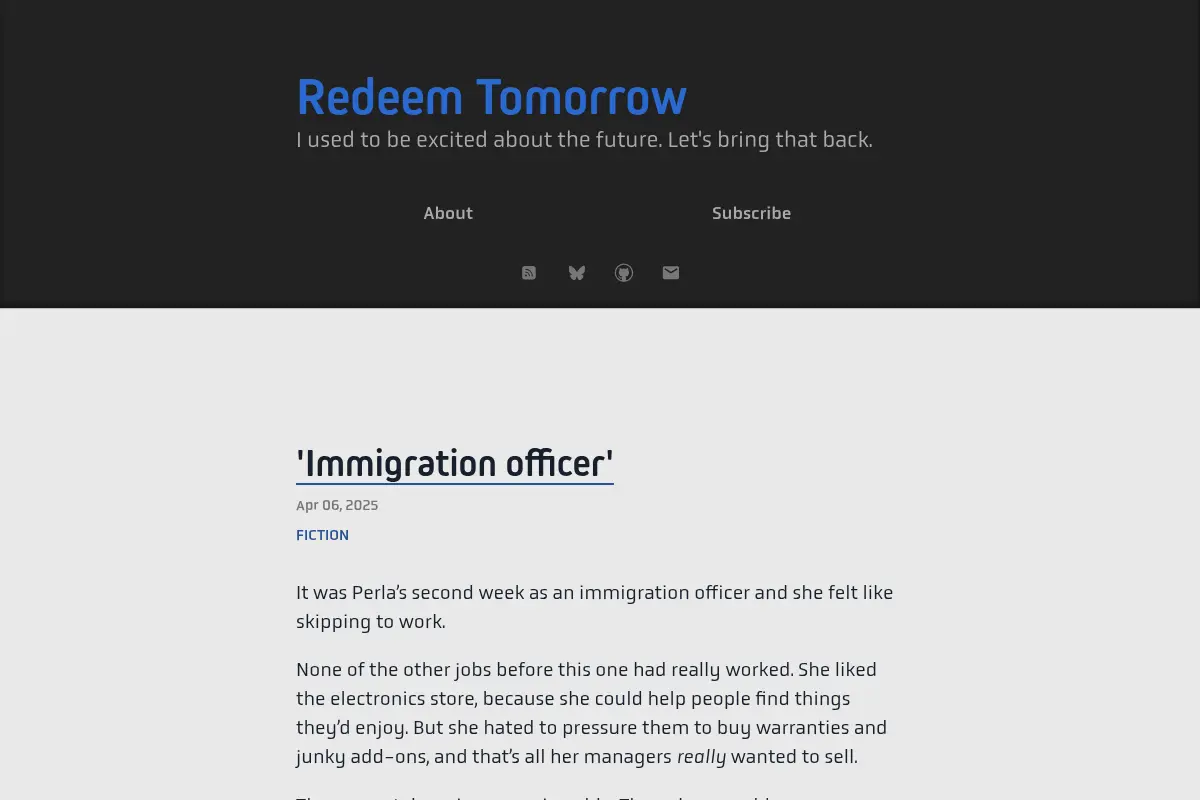 Redeem Tomorrow