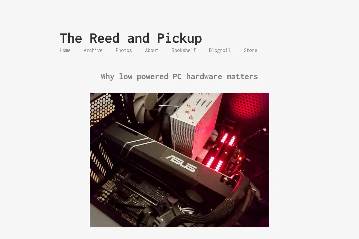 The Reed and Pickup