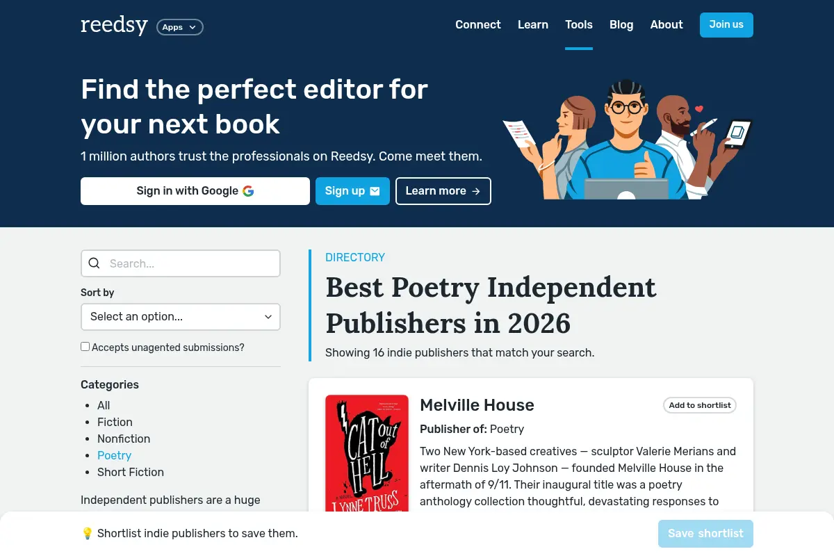 The Best Poetry Independent Publishers in 2026