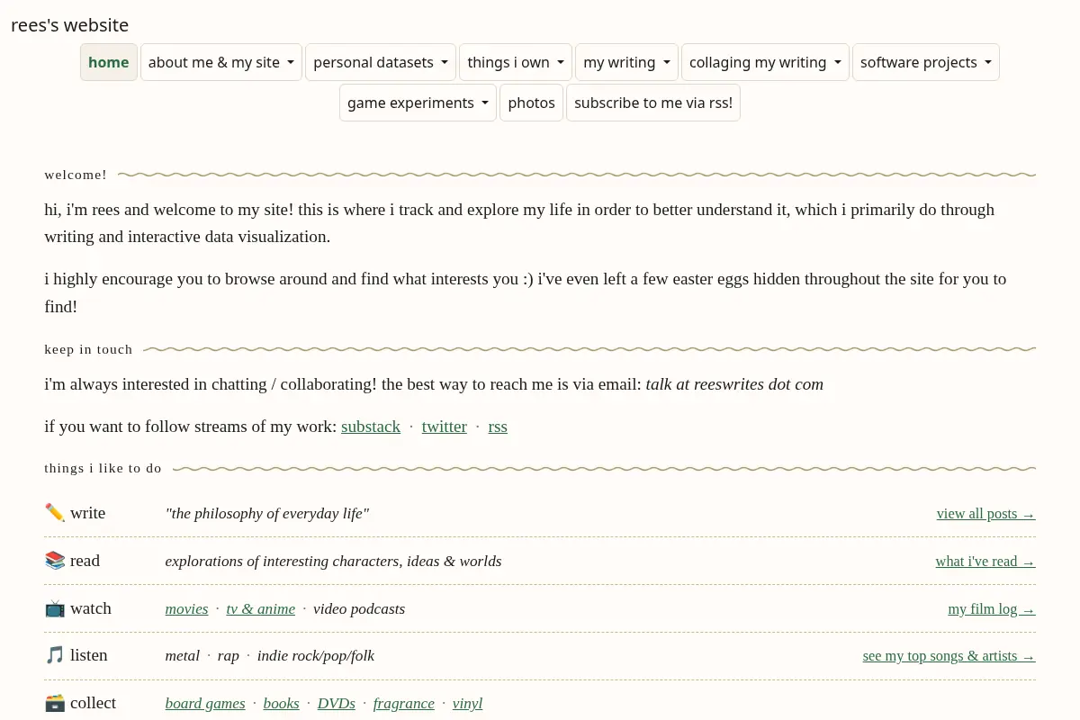 rees's website