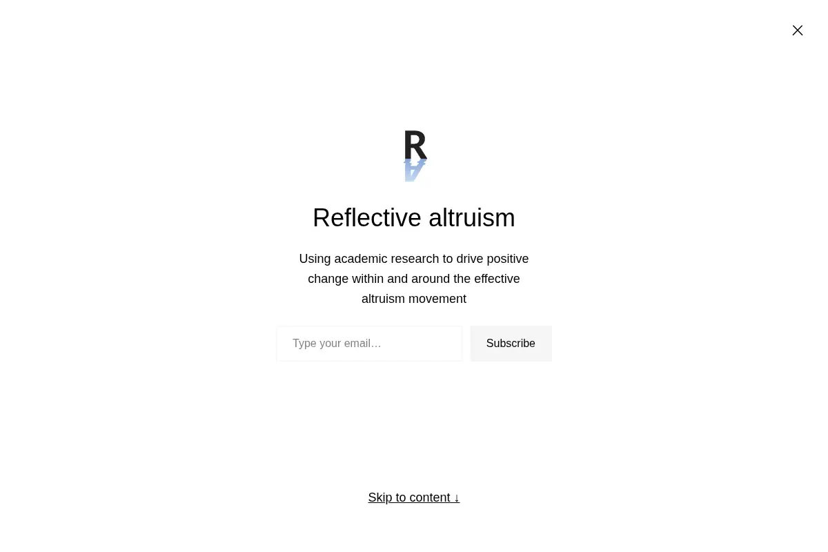 Reflective Altruism