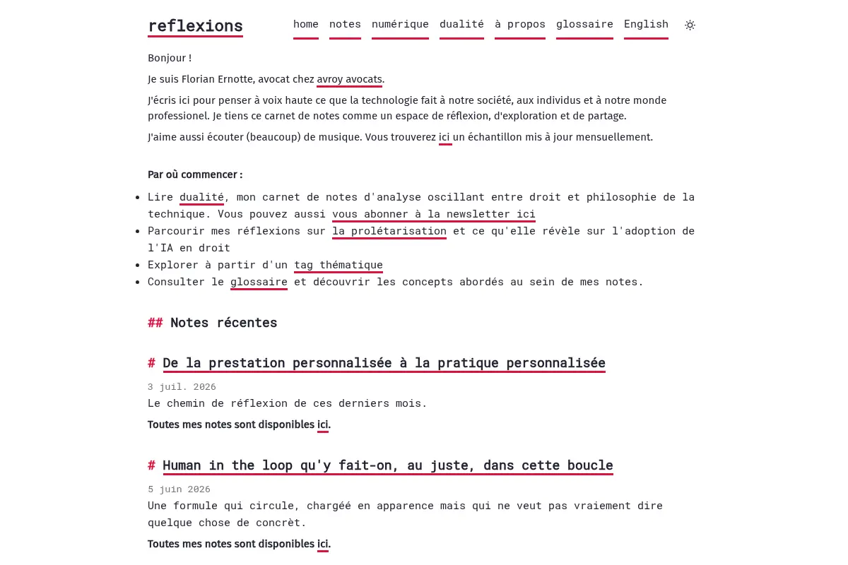 Réflexions