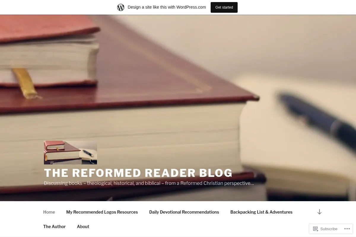 The Reformed Reader Blog