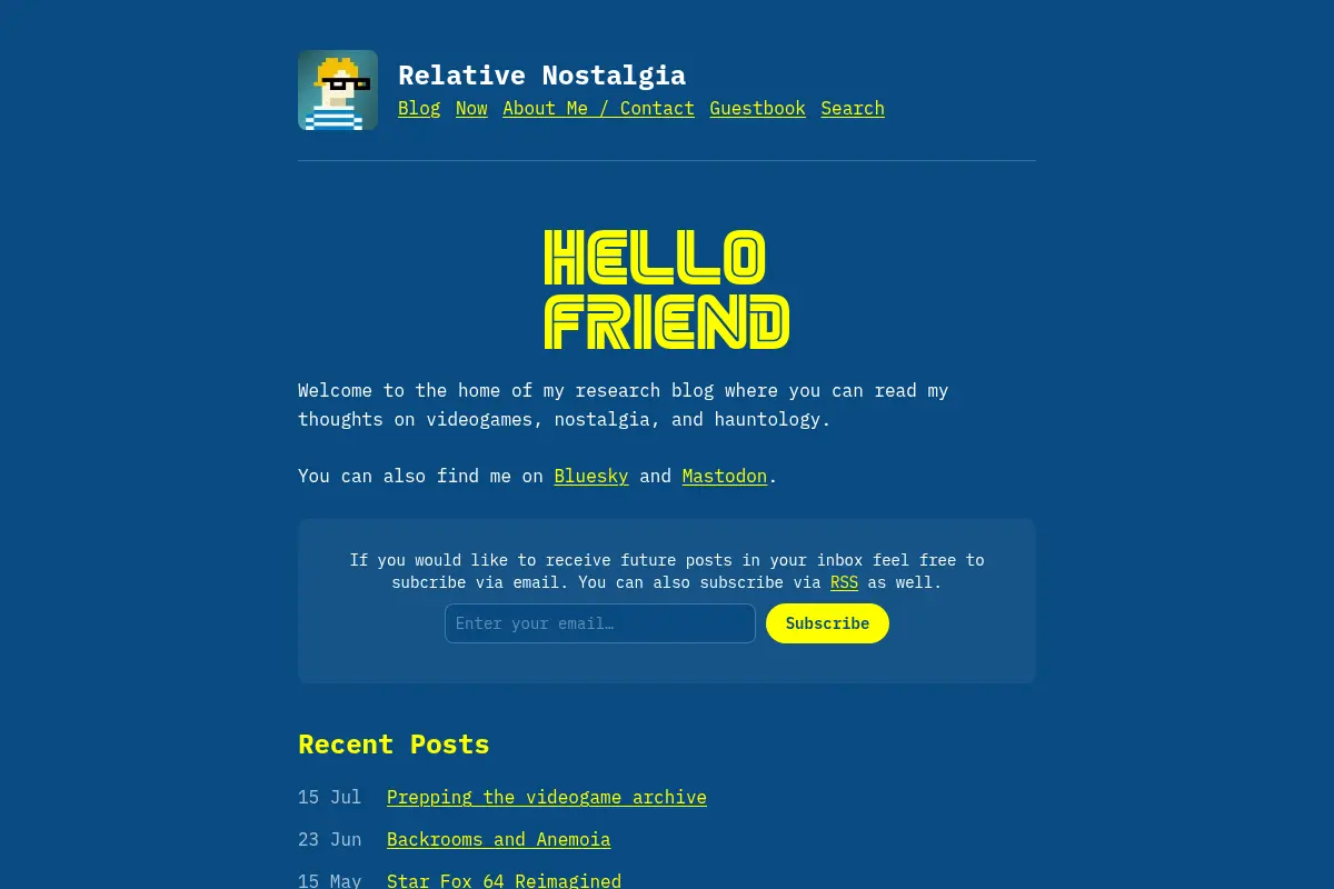 Relative Nostalgia