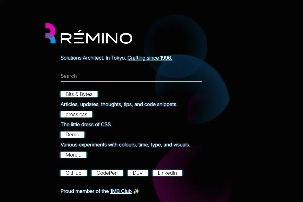 Rémino – Solutions Architect in Tokyo