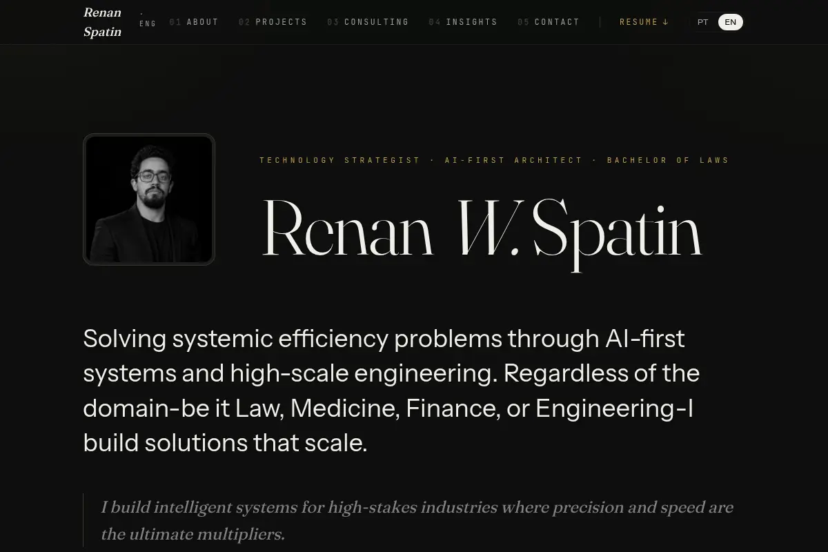 Renan Winter Spatin - Senior Software Engineer · Tech Lead (.NET / Azure)
