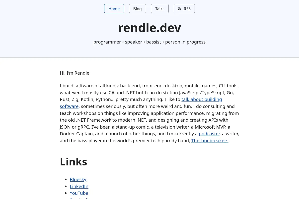 Rendle Dev