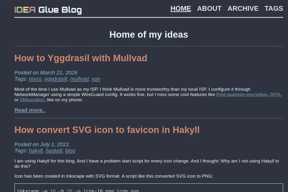 IDEA Glue Blog