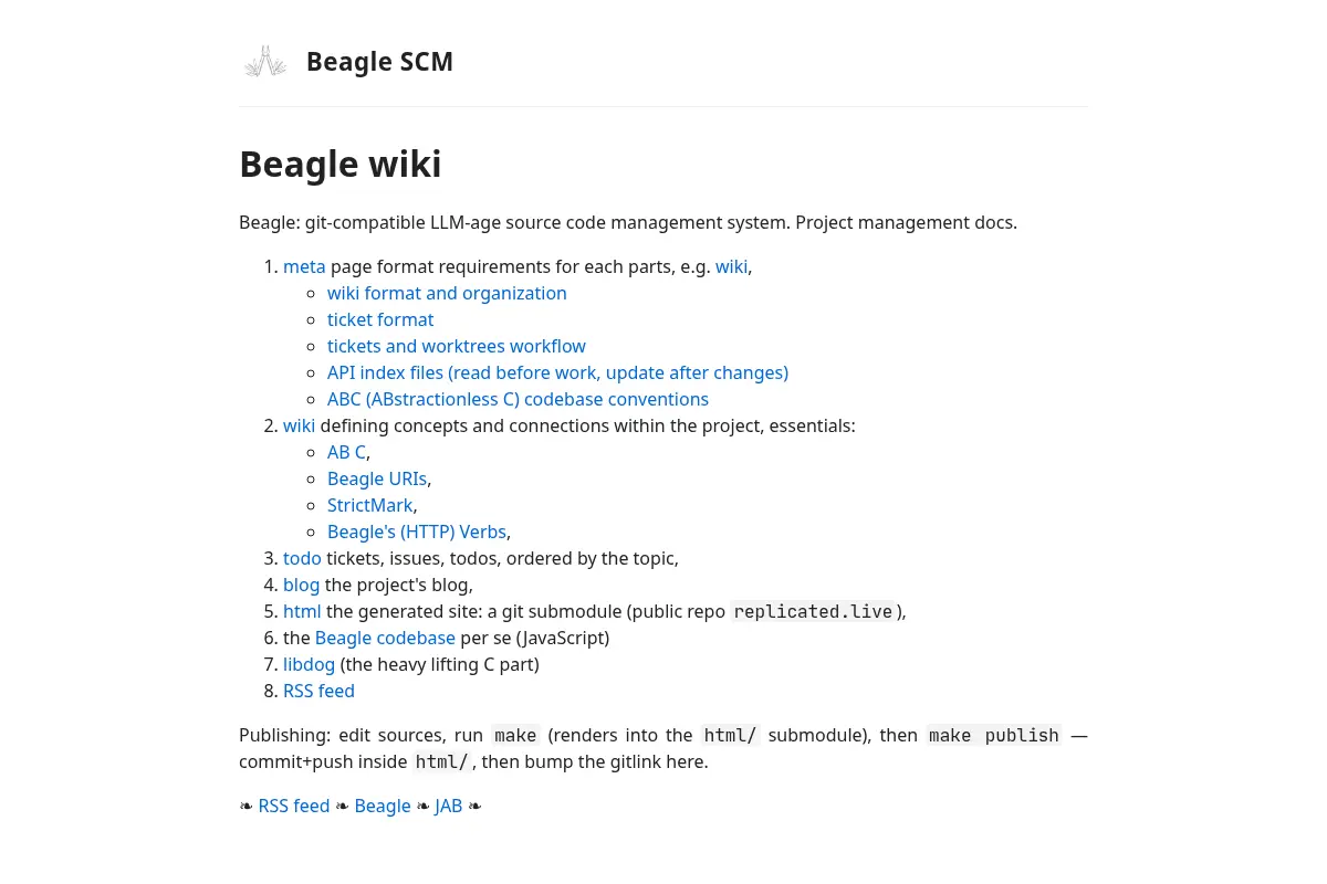 Beagle SCM Wiki