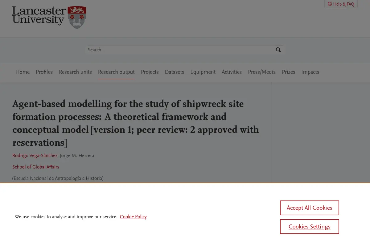 Agent-based modelling for shipwreck site formation processes