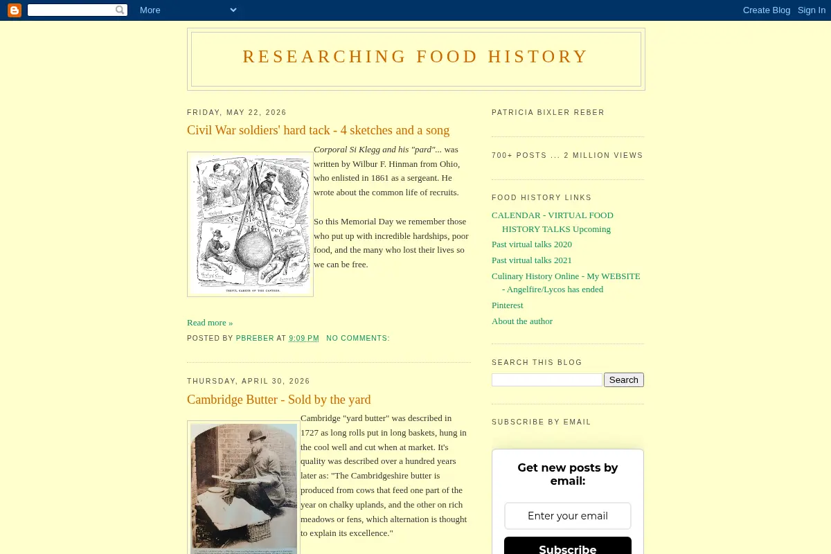 Researching Food History