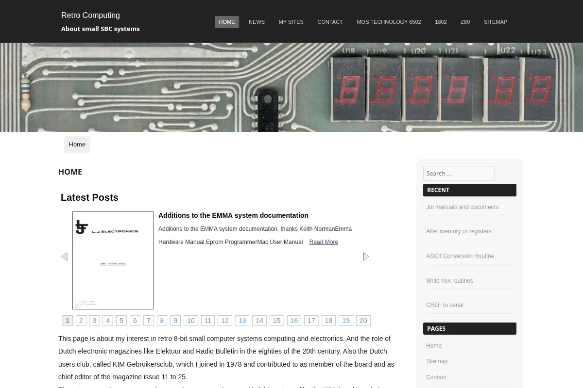 Retro Computing – About small SBC systems