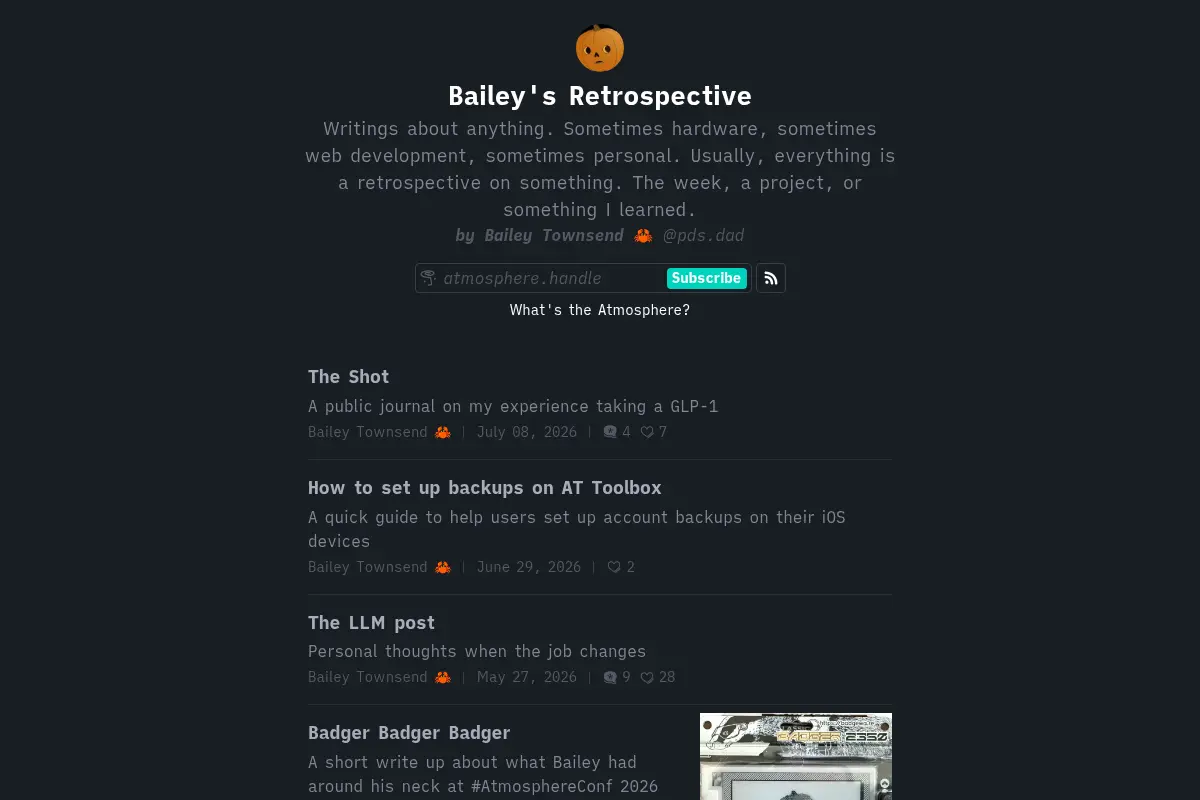 Bailey's Retrospective