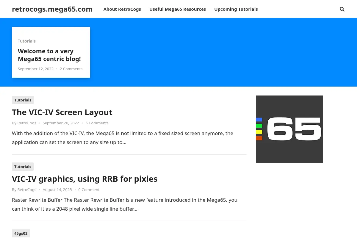 Coding for the Mega65