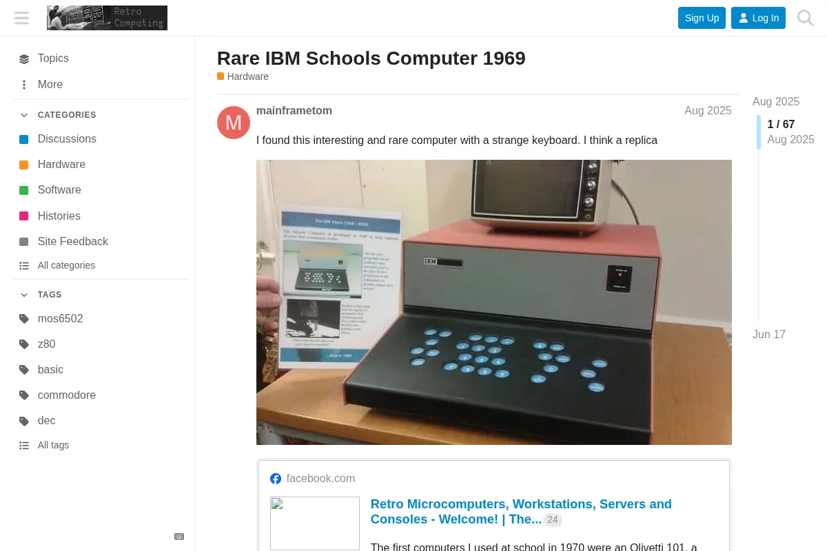 Rare IBM Schools Computer 1969 - Hardware - Retro Computing