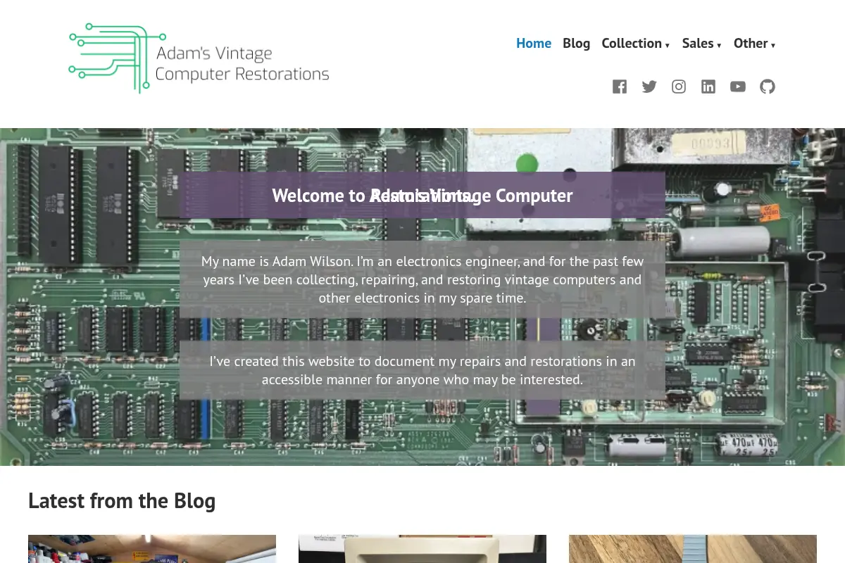 Adam's Vintage Computer Restorations