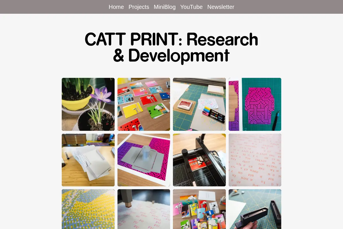 CATT PRINT: Research & Development v