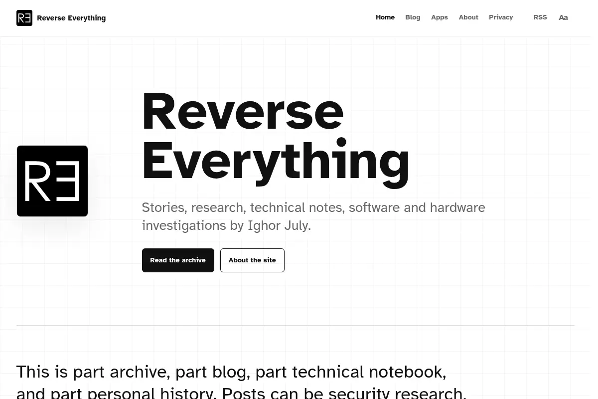 Reverse Everything