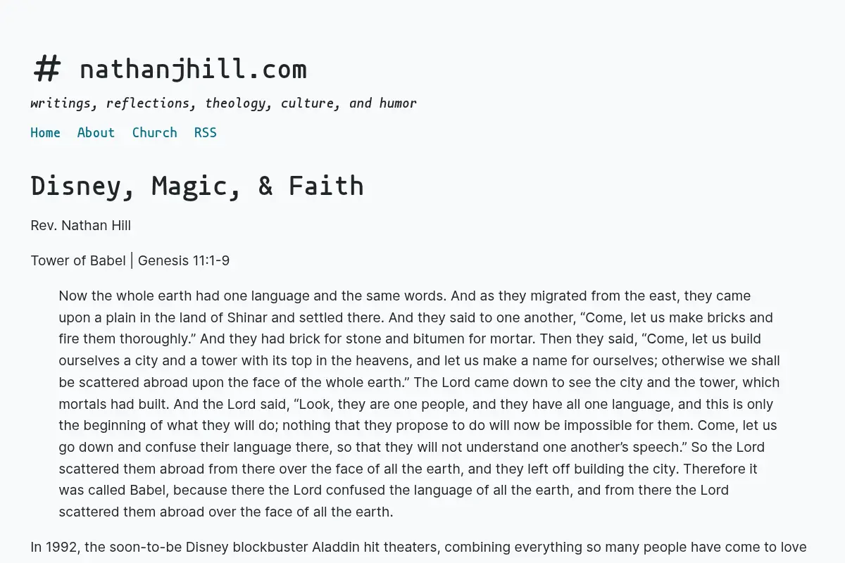 Nathan J Hill: Disney, Magic, & Faith