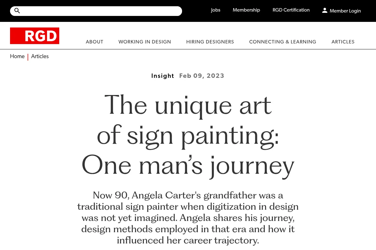 The unique art of sign painting: One man’s journey