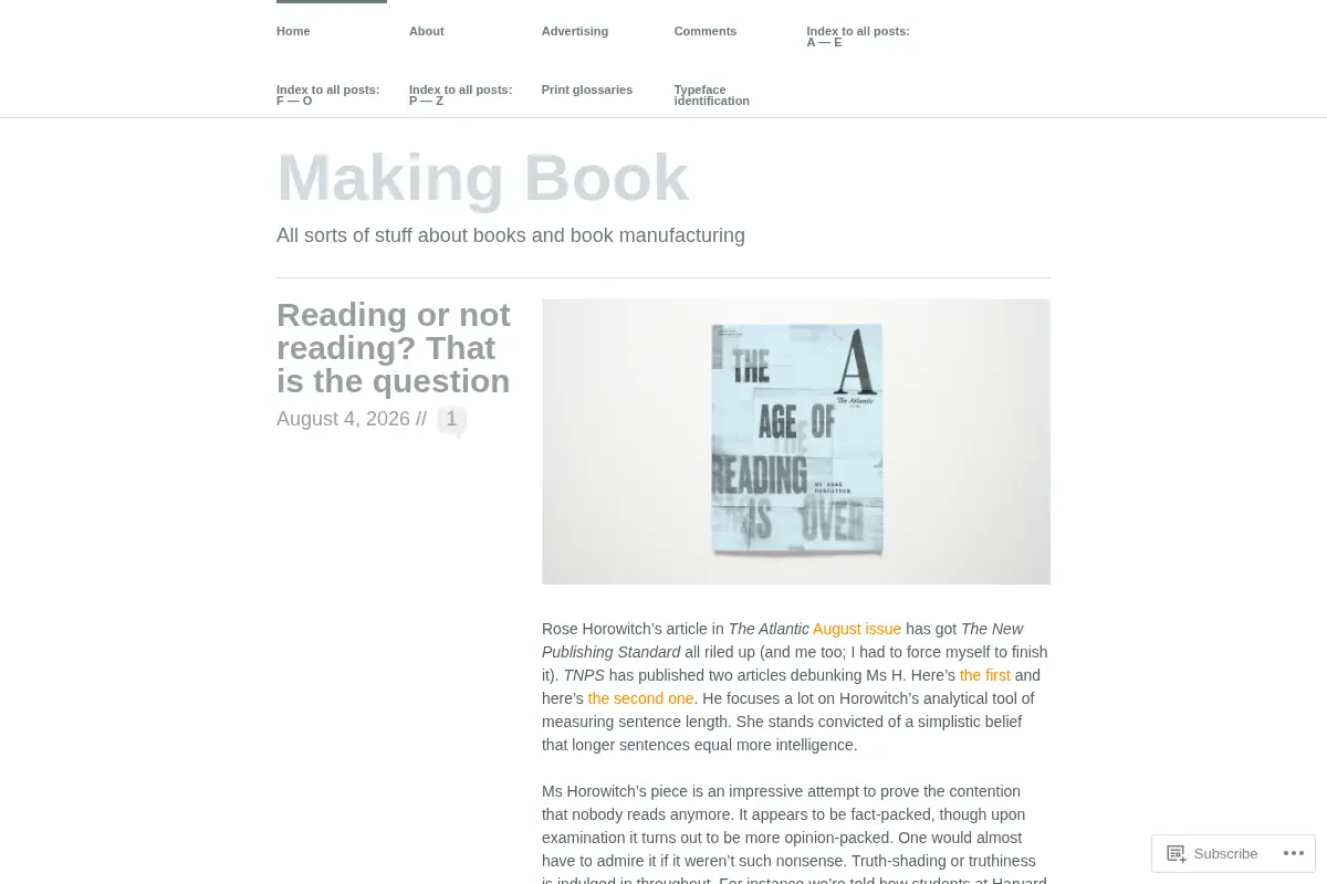 Making Book