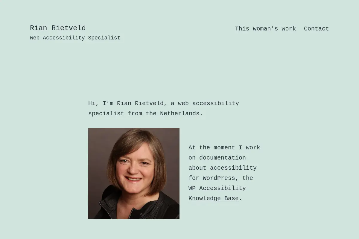 Rian Rietveld – Web Accessibility Specialist