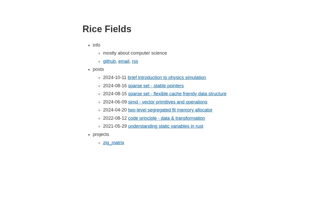 Rice Fields